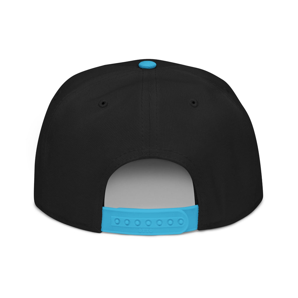 Snapback Hat — Blue Glitter '95' Embroidered Cap