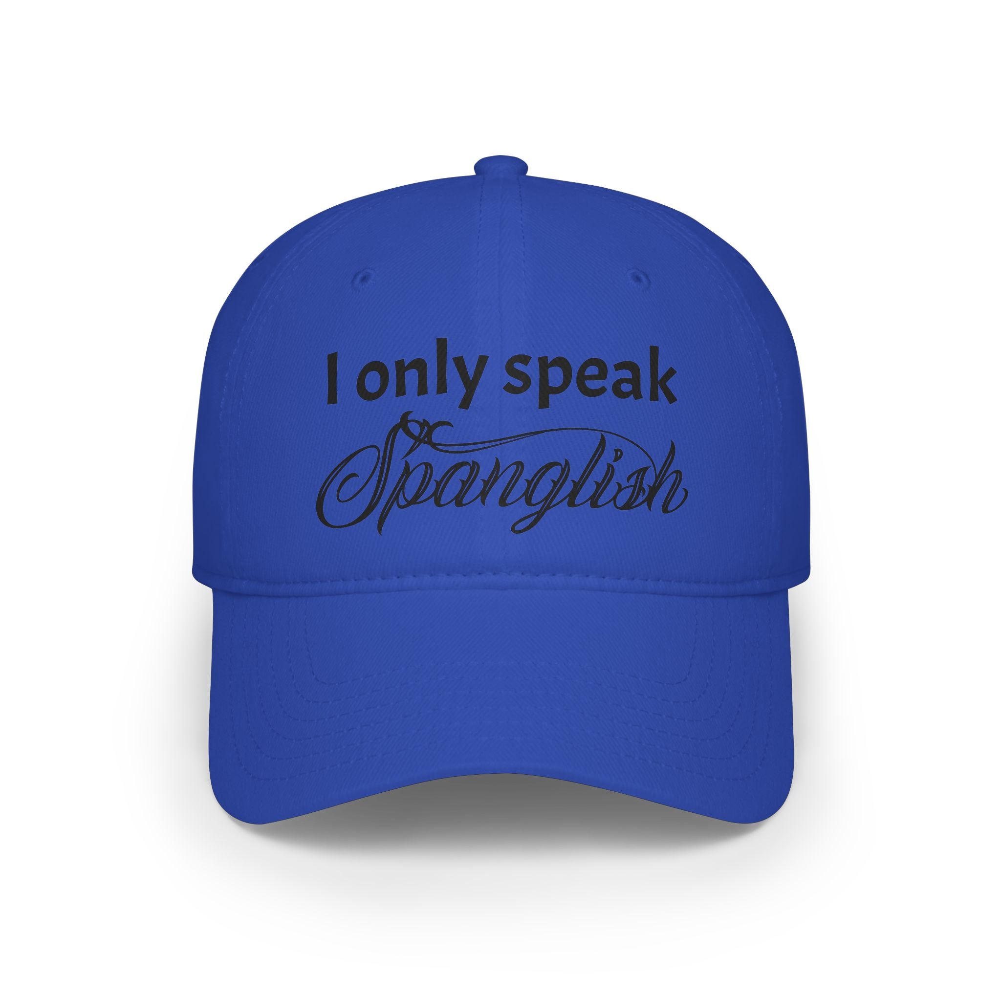 "I Only Speak Spanglish" Embroidered Red Hat