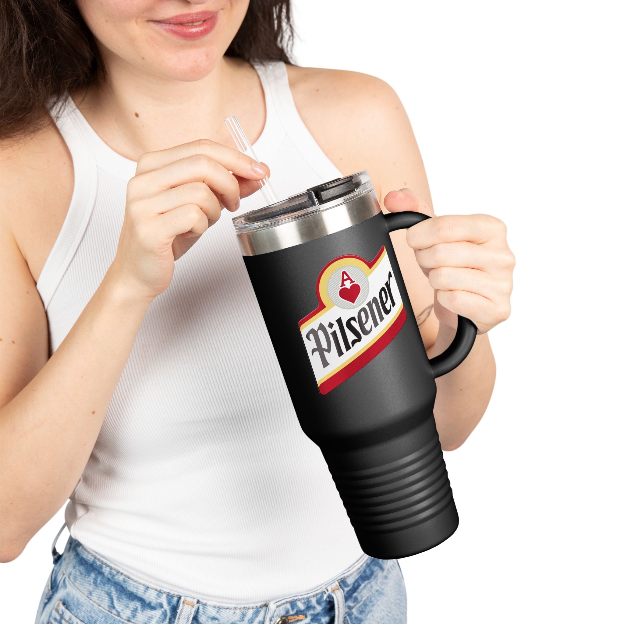 Cerveza Pilsener Travel Mug | Insulated 40oz Tumbler