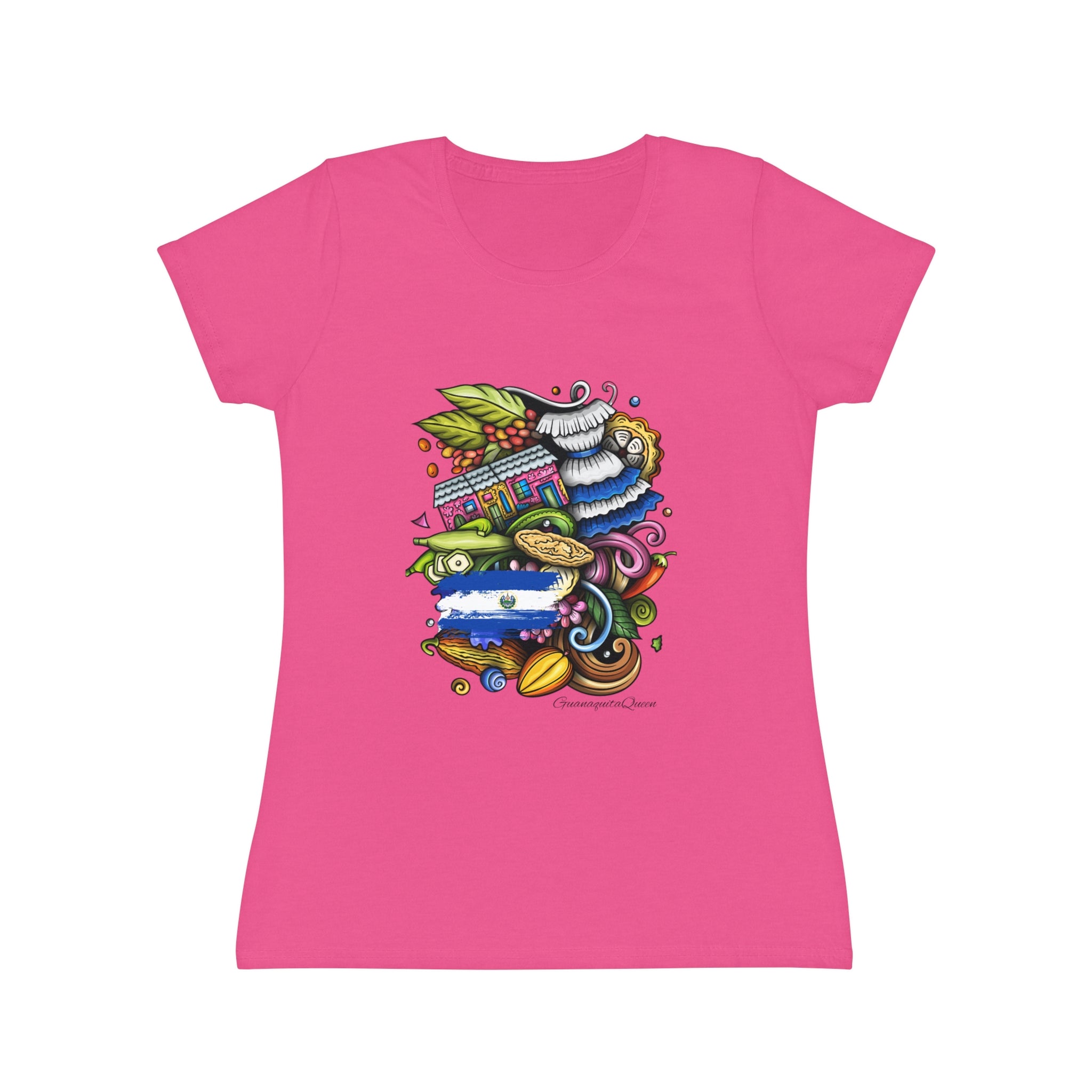 Women's Iconic T-Shirt — Colorful Abstract Doodle Art Tee