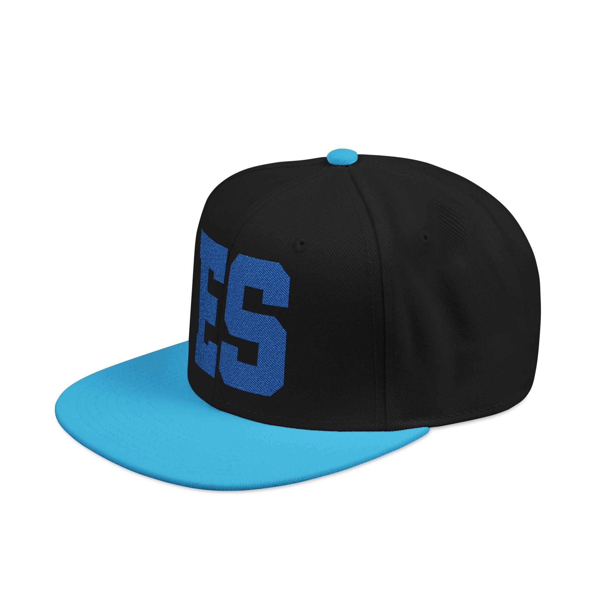 Snapback Hat — Blue Glitter '95' Embroidered Cap