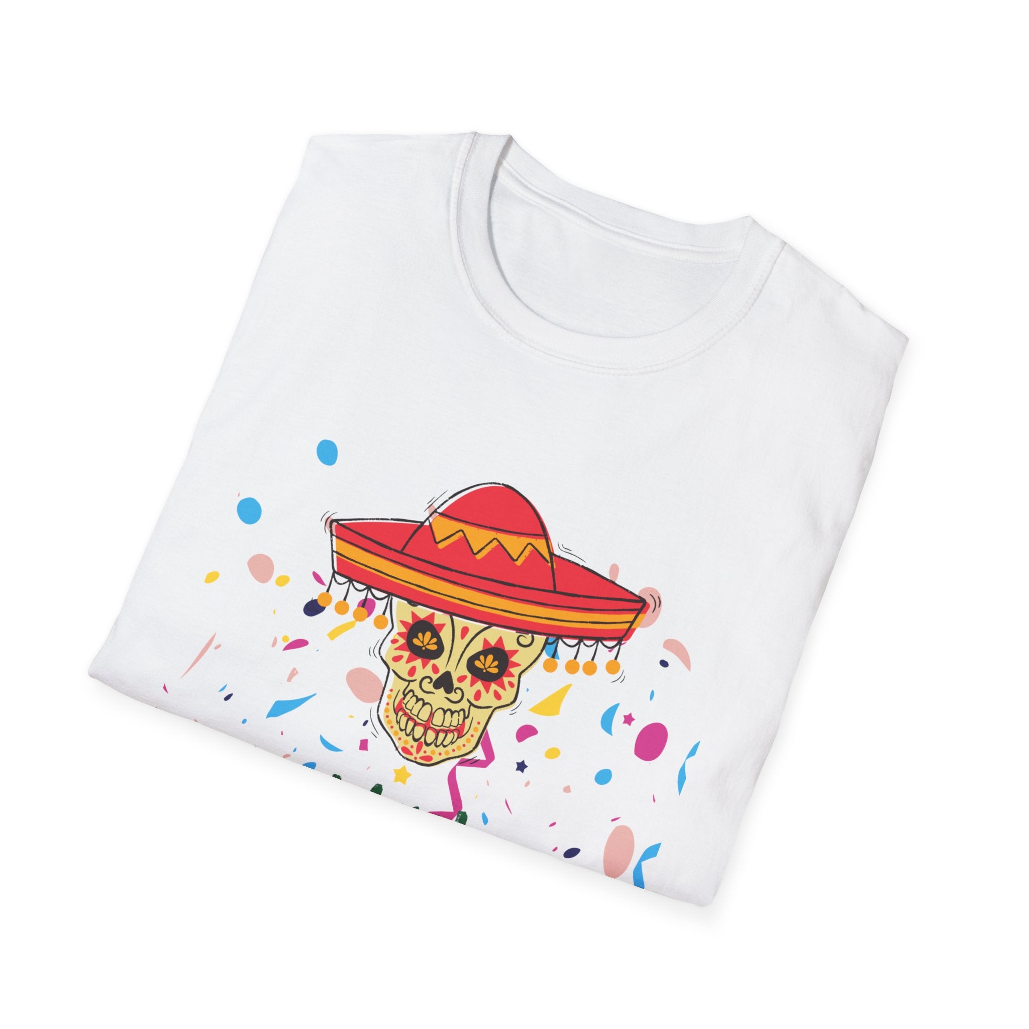 Viva Mexico Cabrones T-Shirt — Sugar Skull Sombrero "Viva Mexico" Design