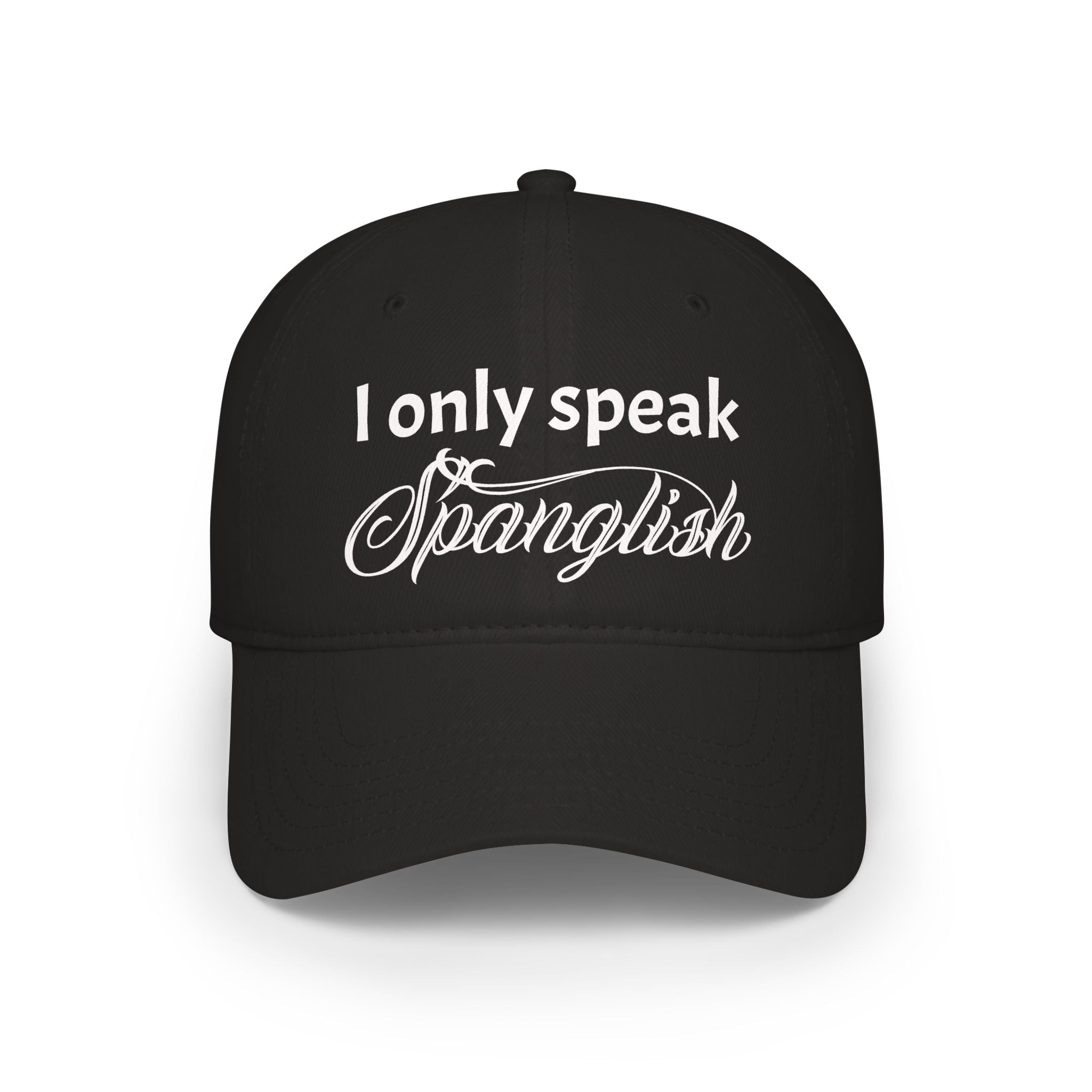 "I Only Speak Spanglish" Embroidered Red Hat