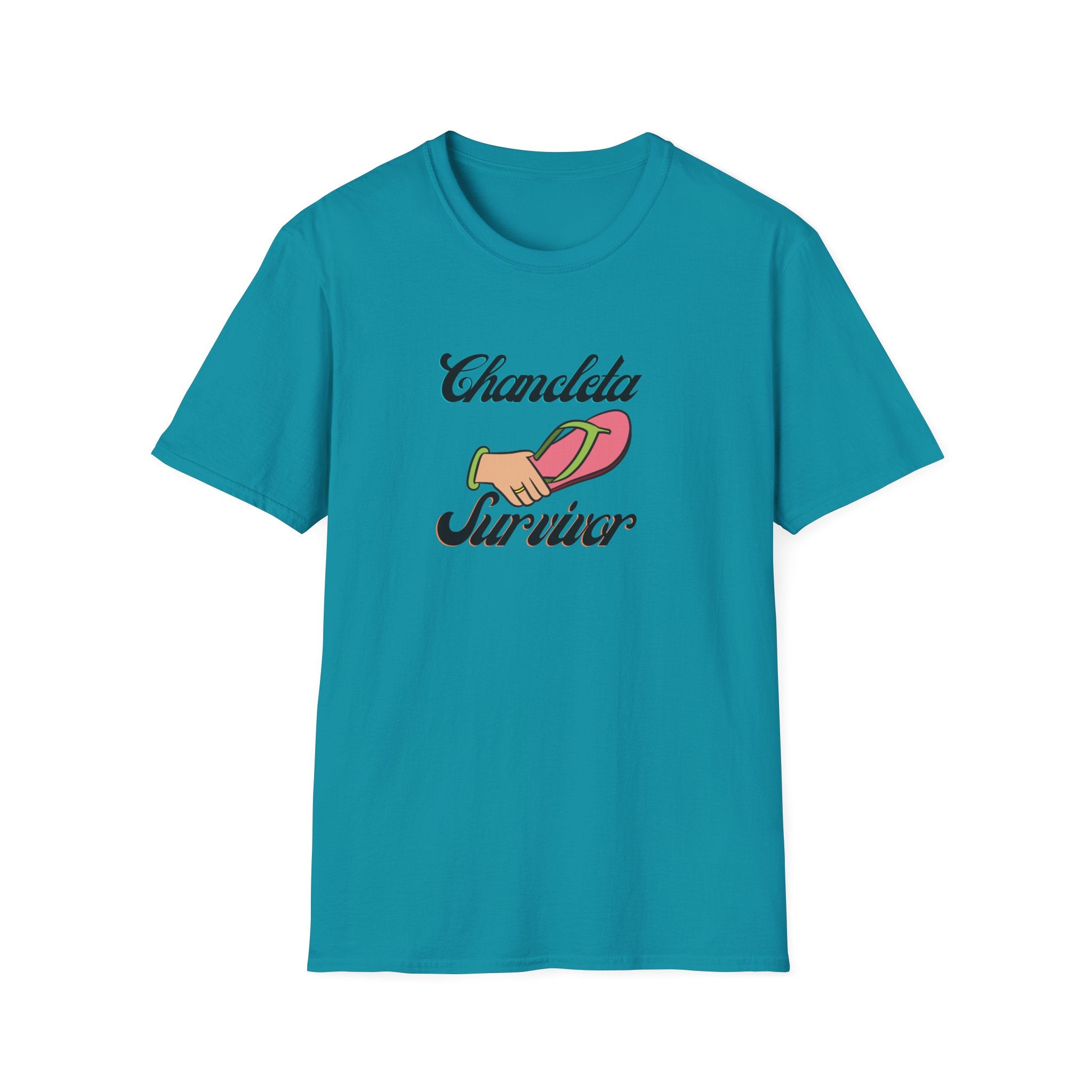 Chancleta Survivor T-Shirt — Funny Flip Flop Pun Tee