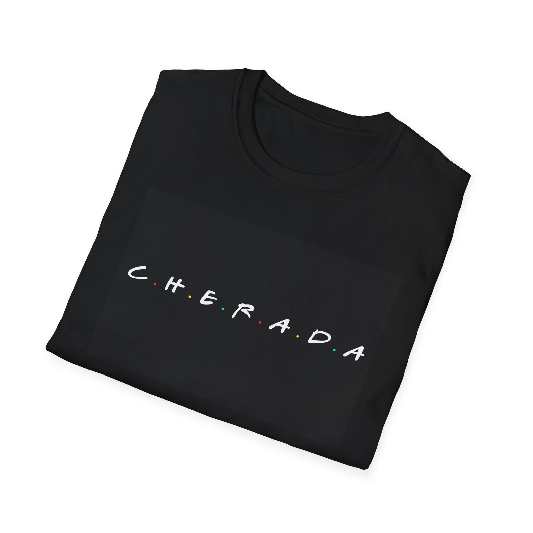 Cherada Script T-Shirt – Minimalist Black Graphic Tee