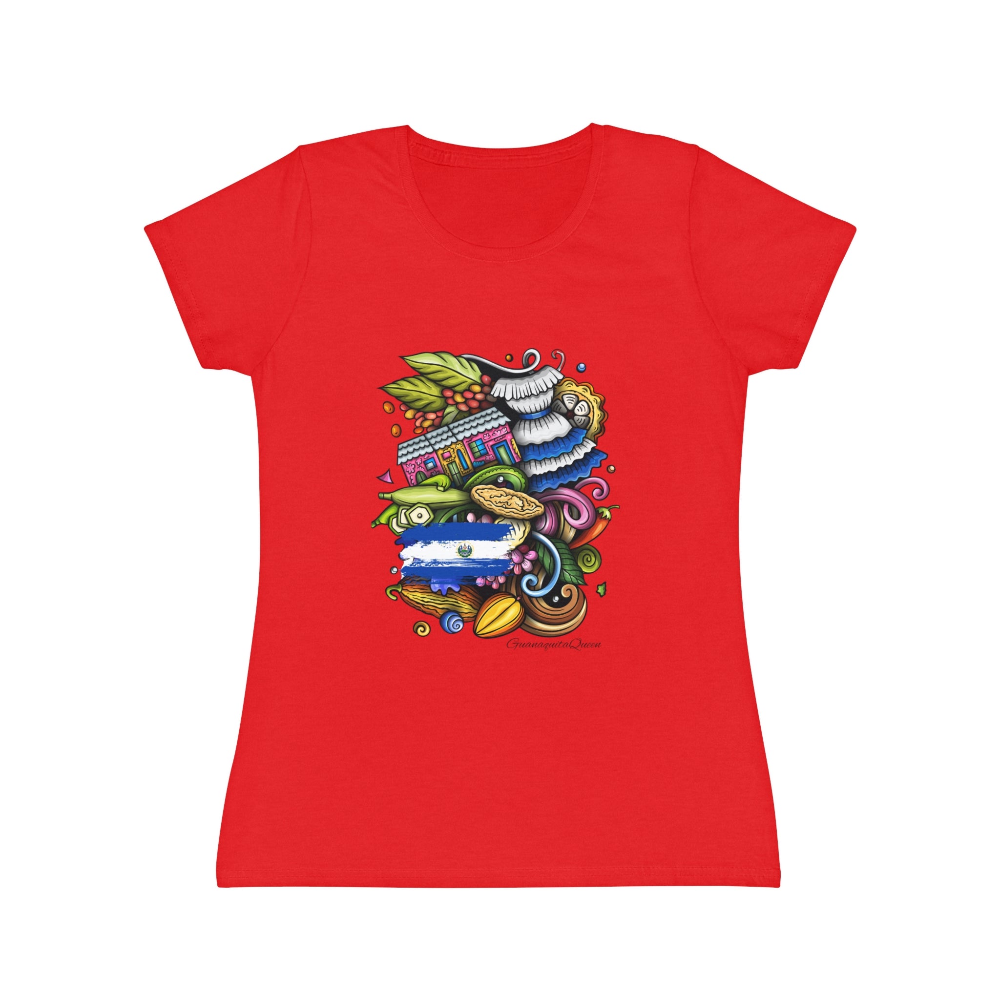 Women's Iconic T-Shirt — Colorful Abstract Doodle Art Tee
