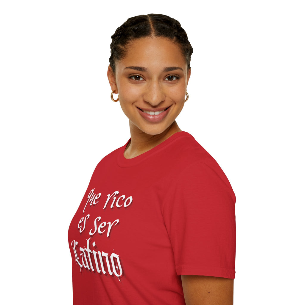 Que Rico Es Ser Latino T-Shirt — Spanish Pride Latino Heritage Tee