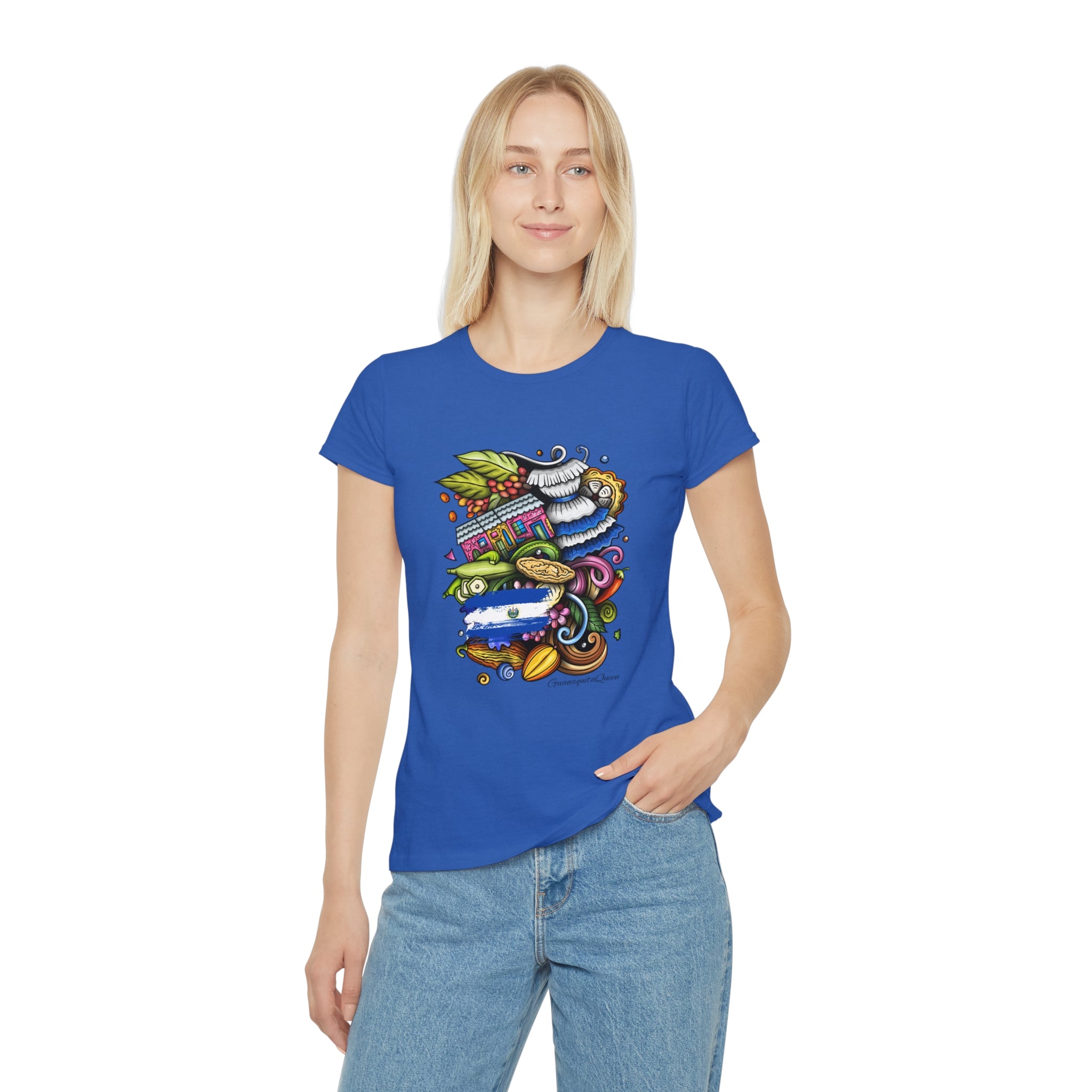 Women's Iconic T-Shirt — Colorful Abstract Doodle Art Tee