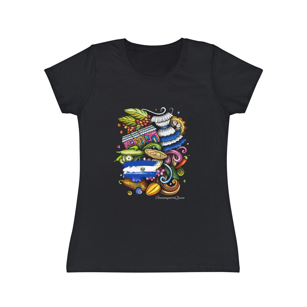 Women's Iconic T-Shirt — Colorful Abstract Doodle Art Tee