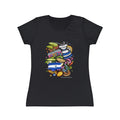 Women's Iconic T-Shirt — Colorful Abstract Doodle Art Tee
