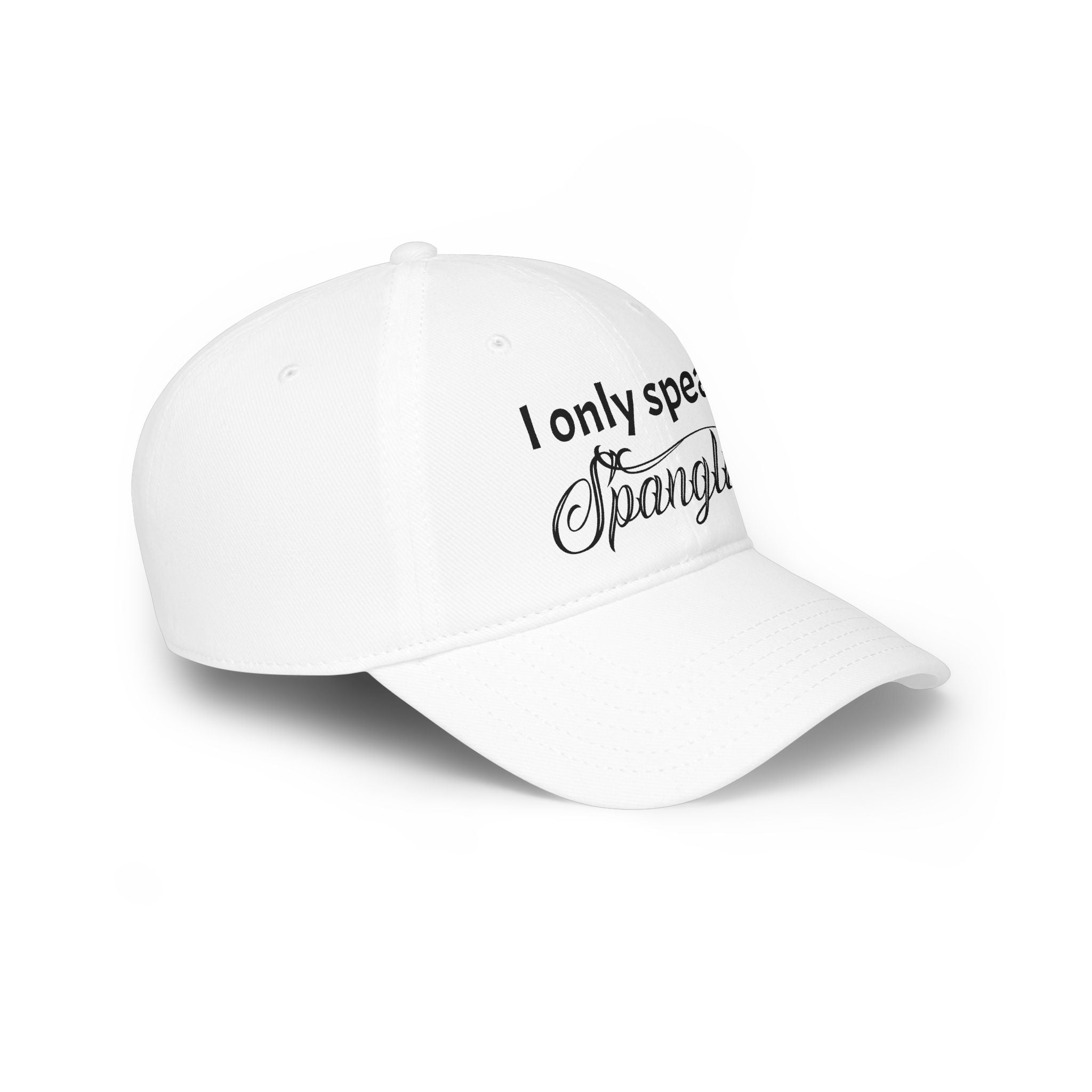 "I Only Speak Spanglish" Embroidered Red Hat