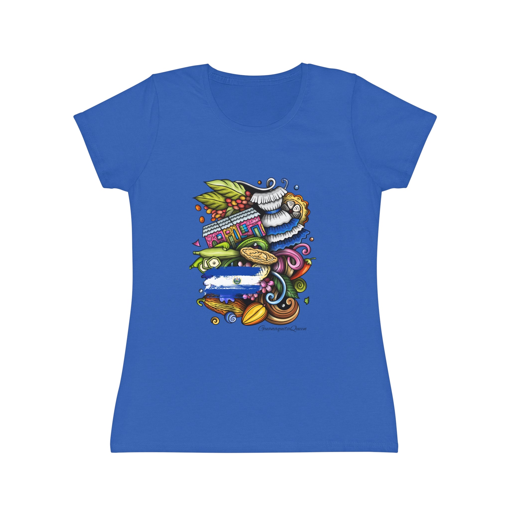 Women's Iconic T-Shirt — Colorful Abstract Doodle Art Tee
