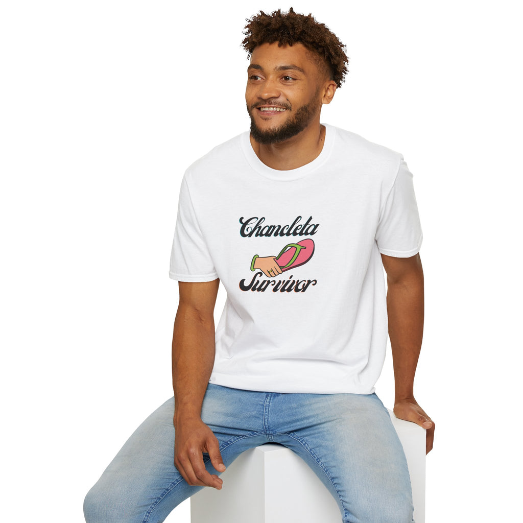 Chancleta Survivor T-Shirt — Funny Flip Flop Pun Tee