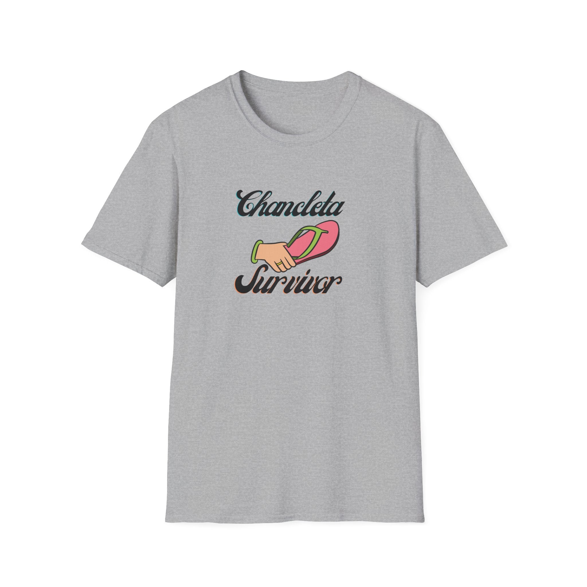 Chancleta Survivor T-Shirt — Funny Flip Flop Pun Tee