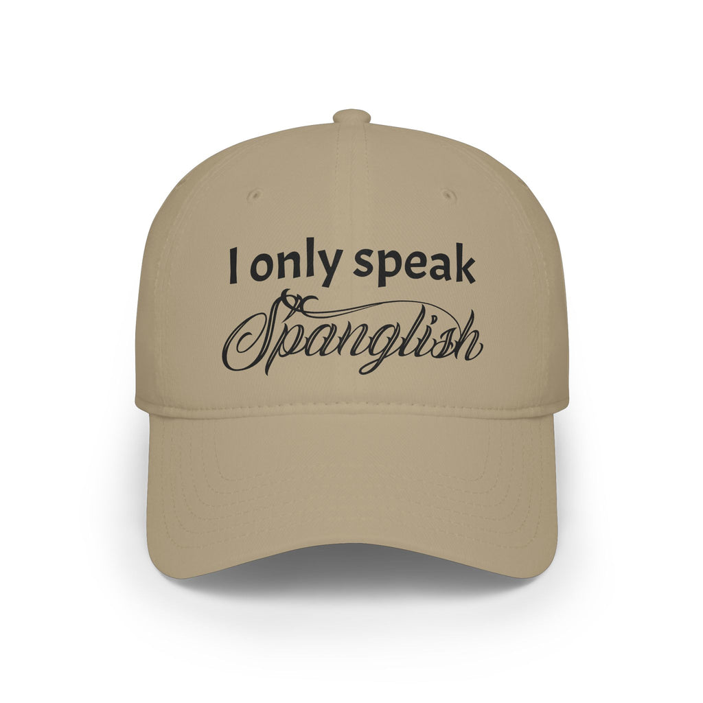 "I Only Speak Spanglish" Embroidered Red Hat