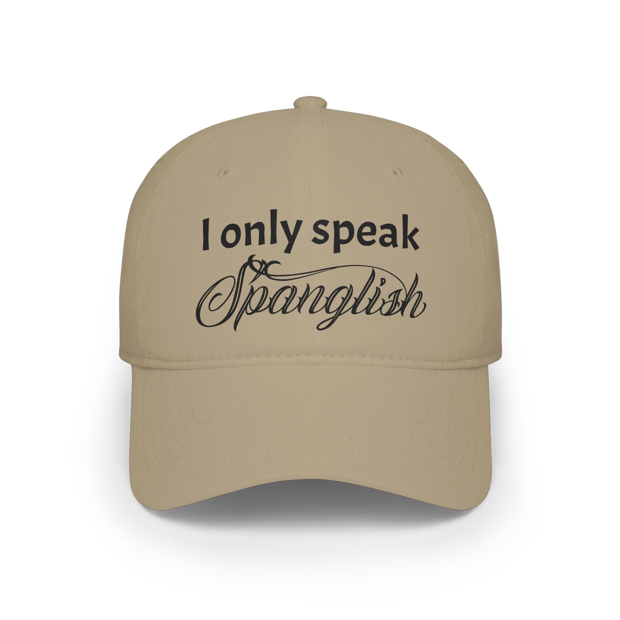 "I Only Speak Spanglish" Embroidered Red Hat