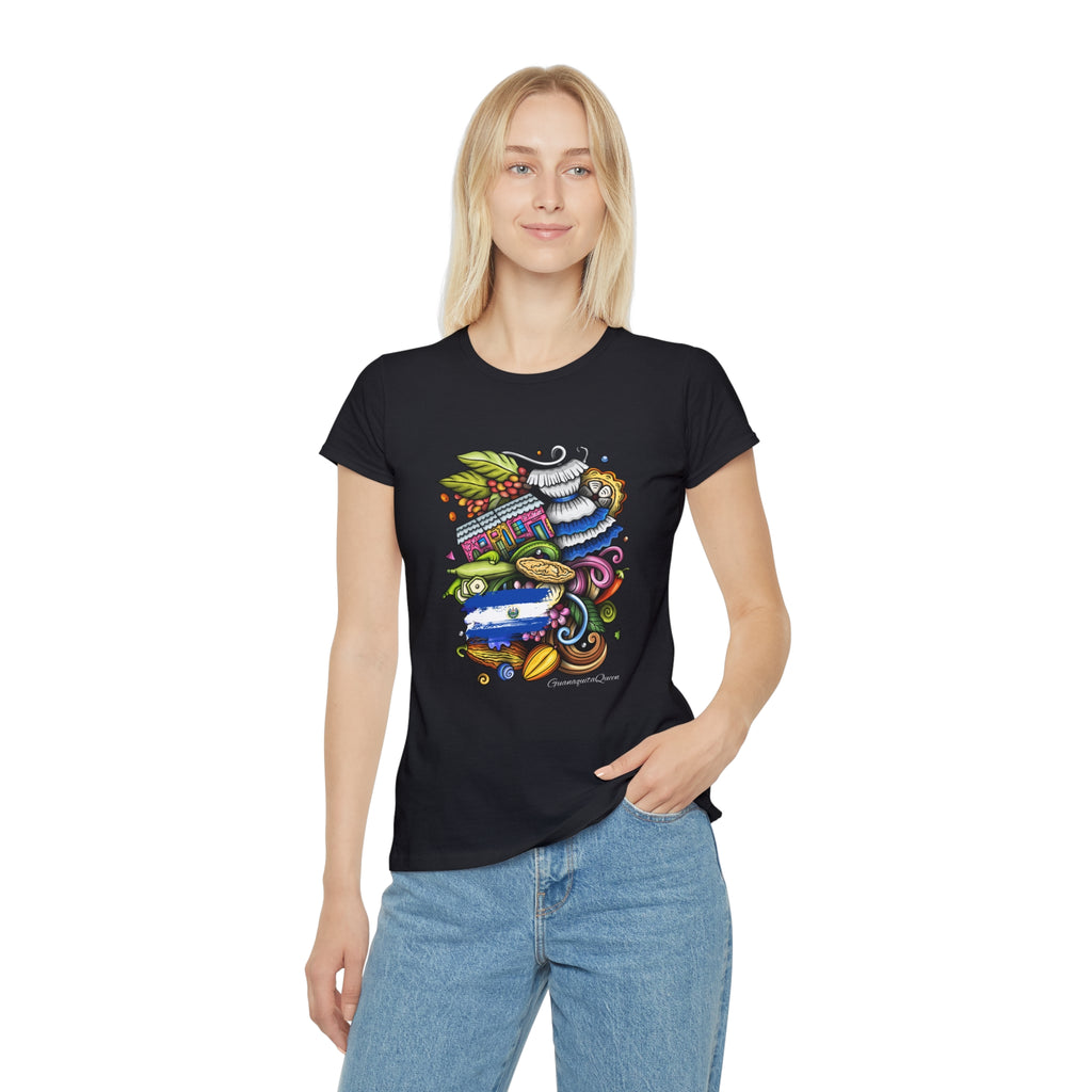 Women's Iconic T-Shirt — Colorful Abstract Doodle Art Tee