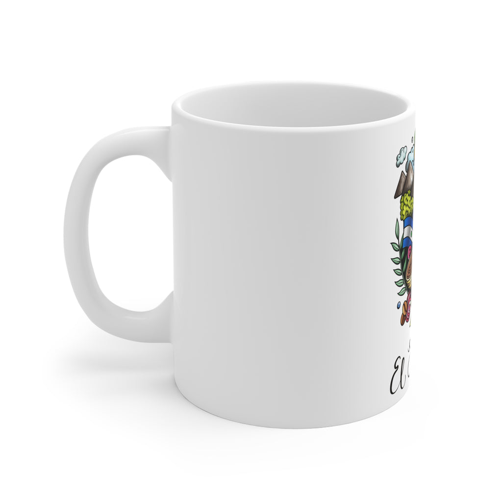 El Salvador Illustrated Ceramic Mug — Colorful Country Map Design (11/15/20oz)