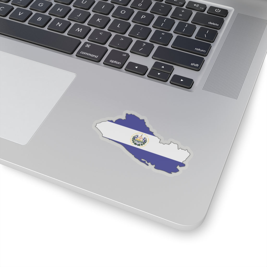 El Salvador Flag Map Sticker | Kiss-Cut Sticker