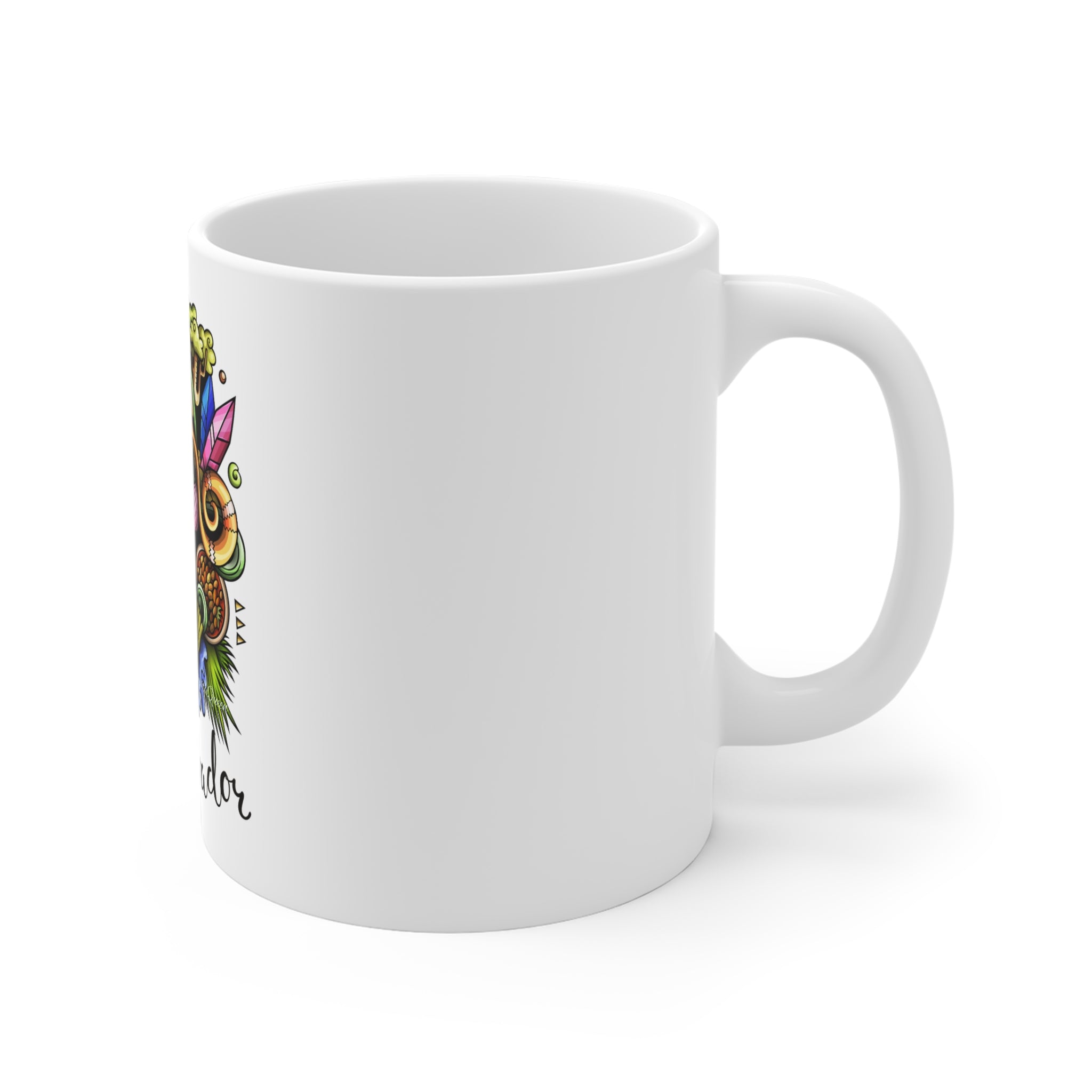 El Salvador Illustrated Ceramic Mug — Colorful Country Map Design (11/15/20oz)